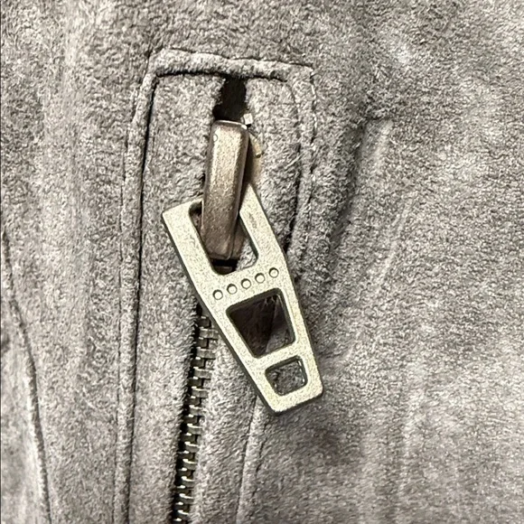 Blank NYC Ash Gray Leather Jacket - Picture 6 of 7